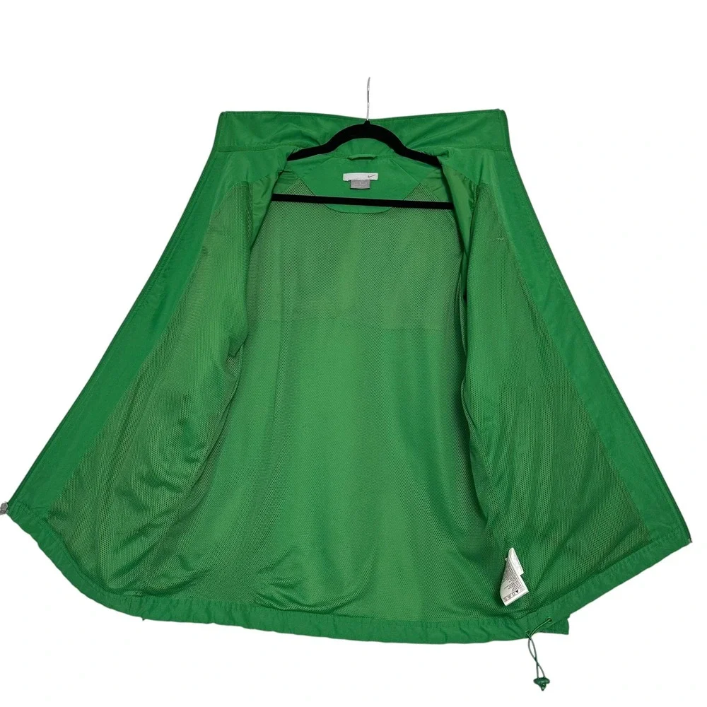 Nike Tracksuit Set Windbreaker Jacket‎ Pants Silver Tag Y2K Green Poly Warp L